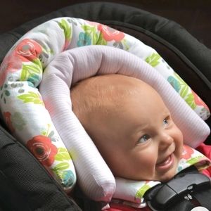 Floral Duo Head Support and Strap Cover 4piece Set